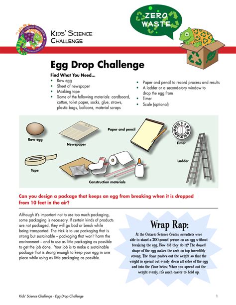 egg drop challenge pdf